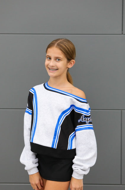 Varsity Exclusive CSTL Off the Shoulder Crop