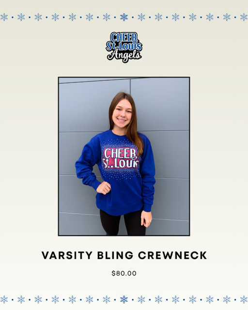 Varsity Royal Blue Bling Crewneck