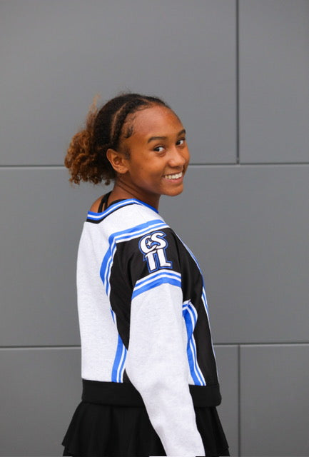 Varsity Exclusive CSTL Off the Shoulder Crop